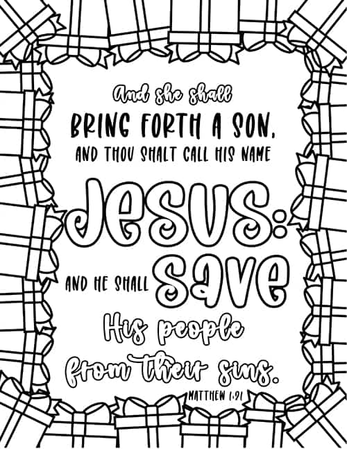 Christmas Bible Verses For Kids Bible Story Printables