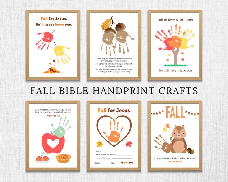 Fall Bible Handprint Craft Fall Bible Crafts Bible Crafts Fall Sunday 