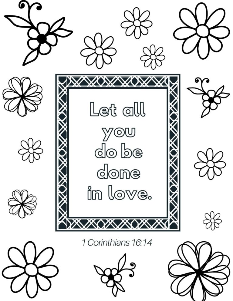 Free Printable Bible Coloring Pages Calendar Printables