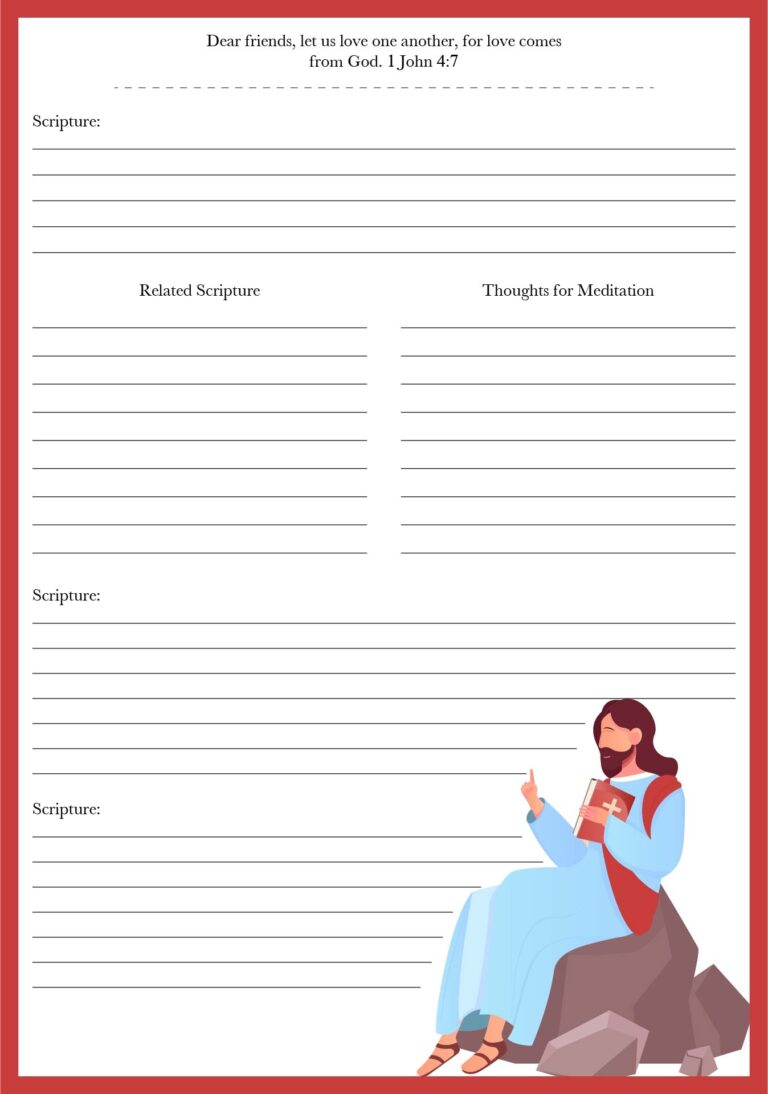 Free Printable Bible Study Sheets