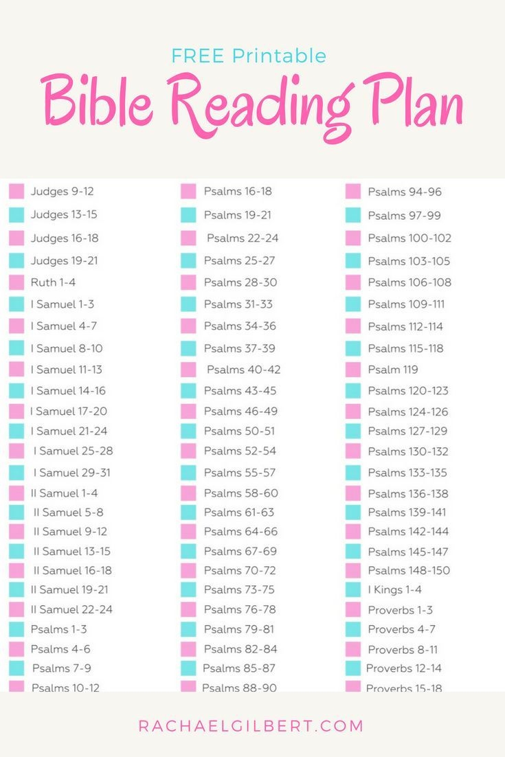 Read Bible In Year Plan Printable Plan Printable Words Worksheets