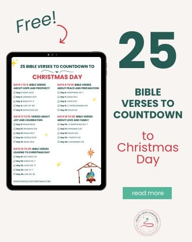25 Bible Verses To Countdown To Christmas Day