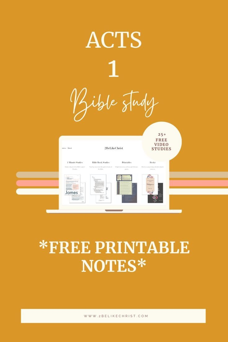 Acts 2 Bible Study With Free Printable Notes And Handouts