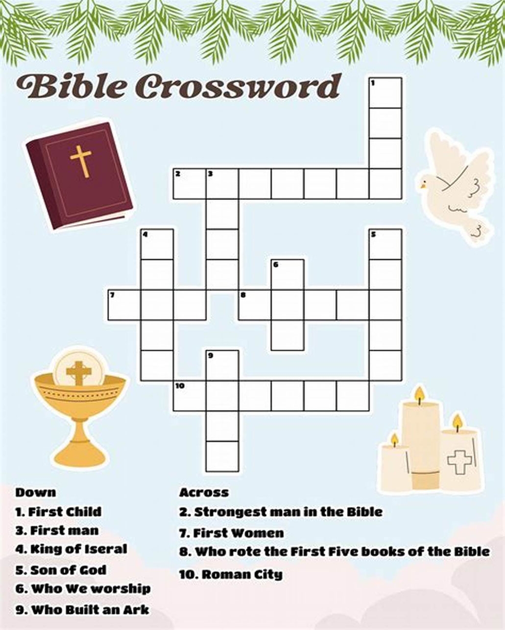 Printable Bible Crossword Puzzles PrintableLib