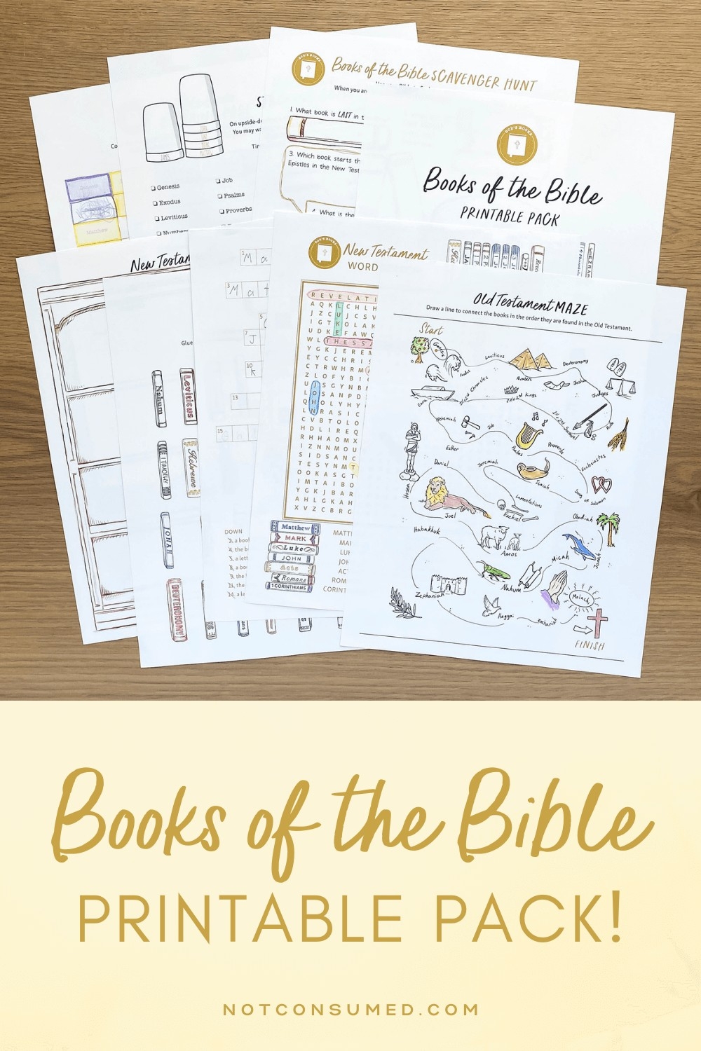 Printable Books Of The Bible Coloring Pages